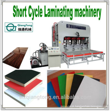 SCL / máquina de laminação de ciclo curto / laminado de móveis tiro máquina de imprensa / imprensa